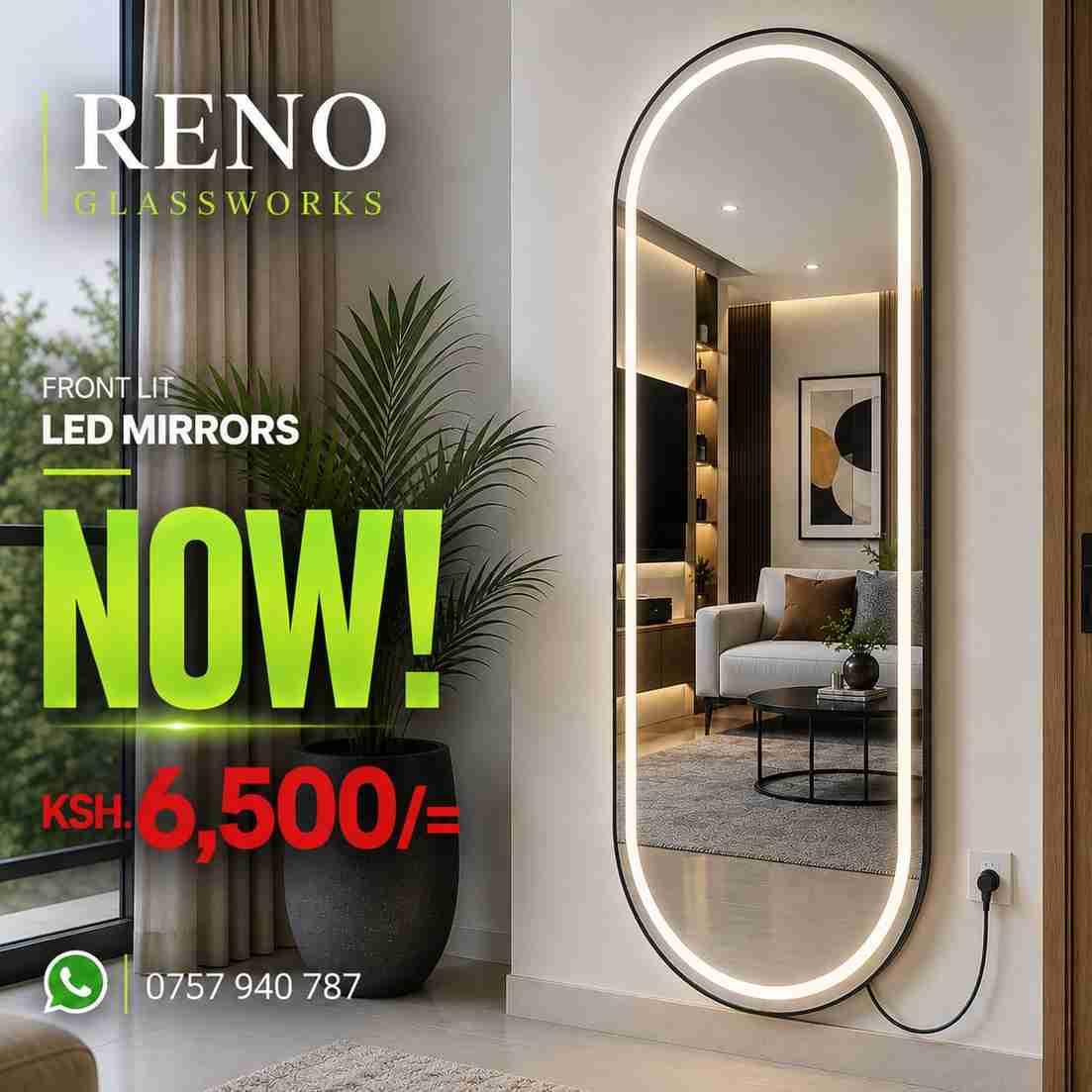 Full-Length LED Mirror